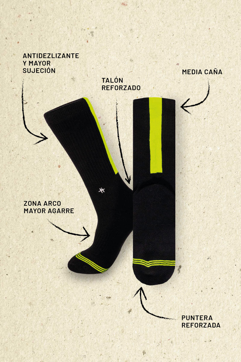 Calcetines Fluor Amarillo