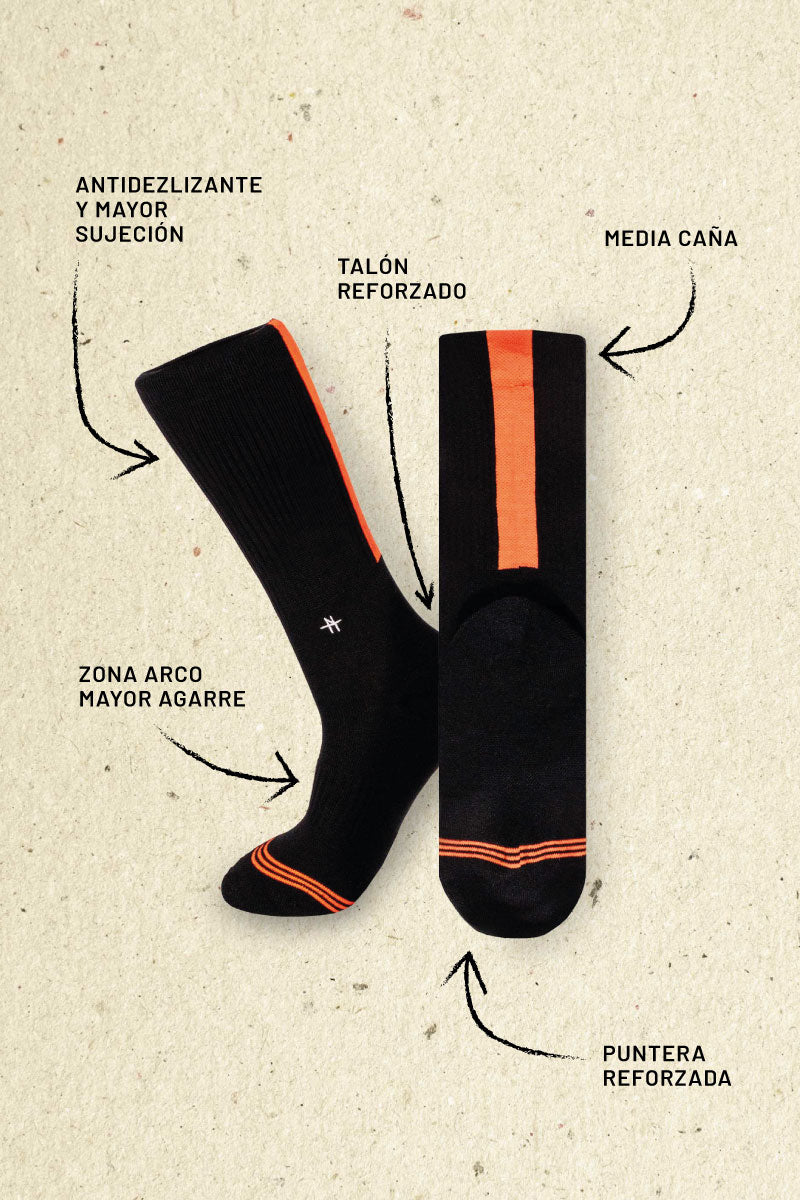 Calcetines Fluor Naranja